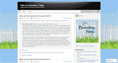 Desktop Screenshot of boundaryninjatales.com